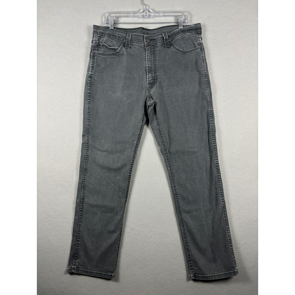 Levis 541 Athletic Taper Jeans Stretch 36x30 Gray Denim Mens